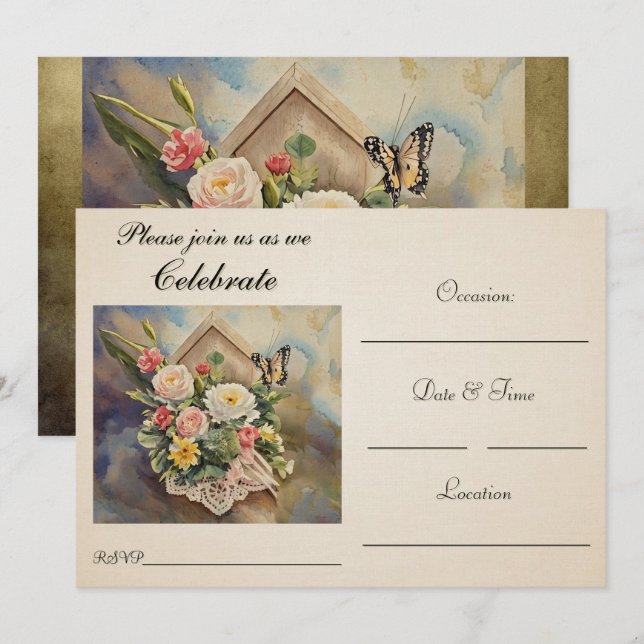 Convite de festas (Frente/Verso)