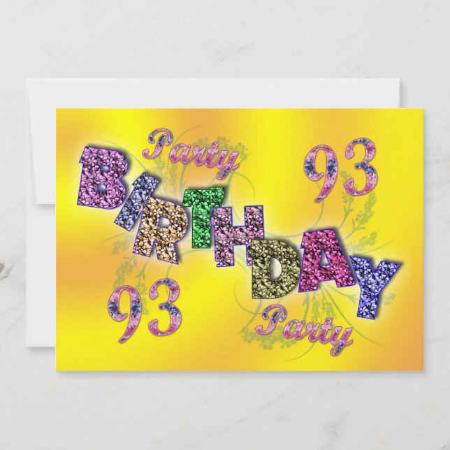 convite de festas 93 (Frente)