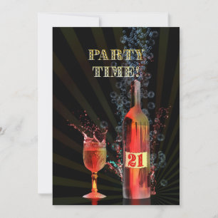 convite de festas aniversário de 21 anos