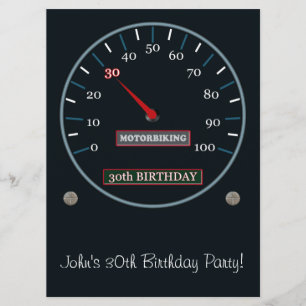 Convite de festas aniversário de 30 anos