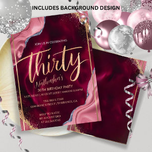 Convite de festas aniversário de 30 anos 30 To Me