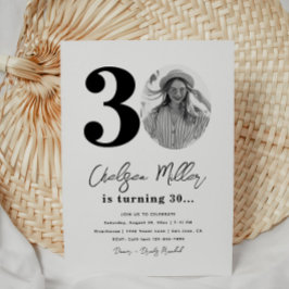 Convite de festas aniversário de 30 anos | ANIVERS