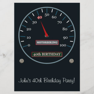 Convite de festas aniversário de 40 anos