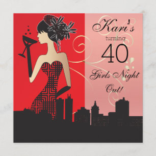 Convite de festas aniversário de 40 anos Bash