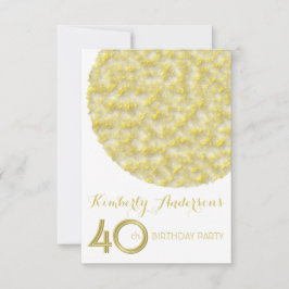 Convite de festas aniversário de 40 anos do Círcul