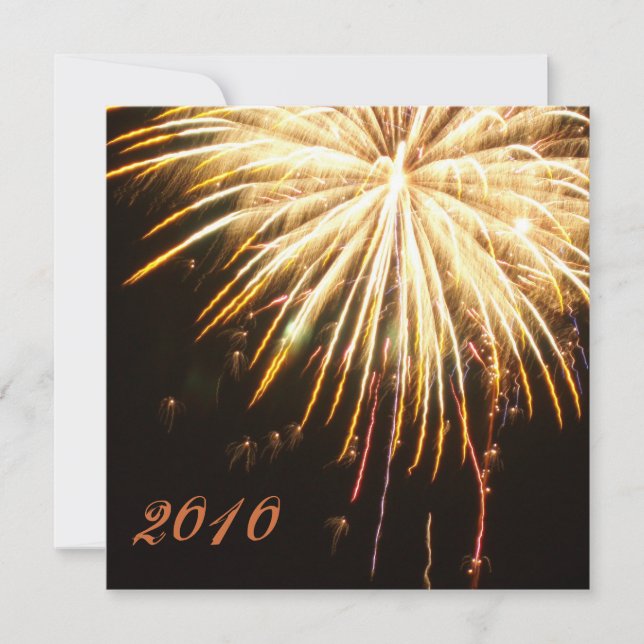 Convite de festas Anos novos (Frente)