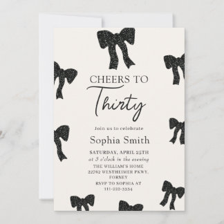 Convite de festas Arco preto