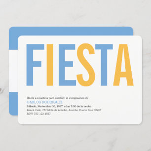 Convite de festas Argentina