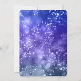 Convite de festas azul de ano novo