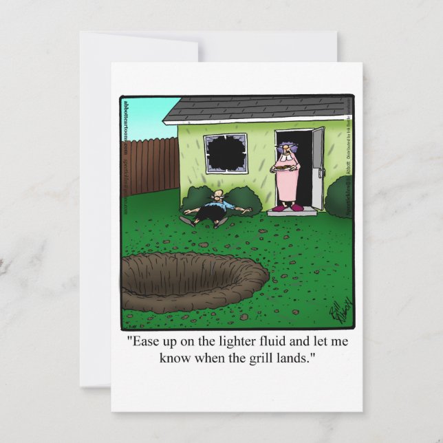 Convite de festas Barbecue Engraçado (Frente)