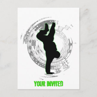 Convite de festas Bboy