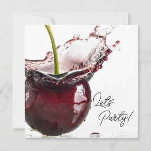 Convite de festas Black Cherry