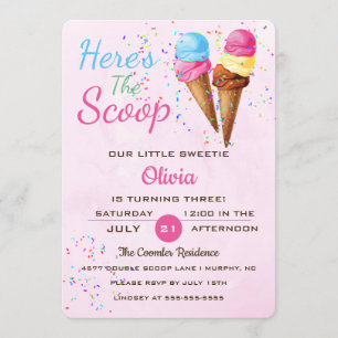 Convite de festas bonito do aniversário de crian