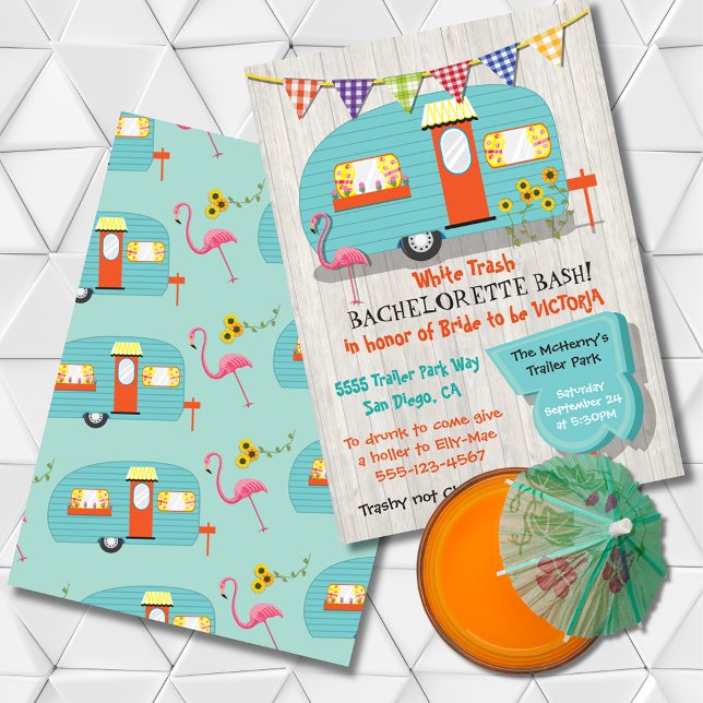 Convite de festas branco de cinturão de cinturão (Criador carregado)