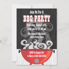 Convite de festas CHURRASCO