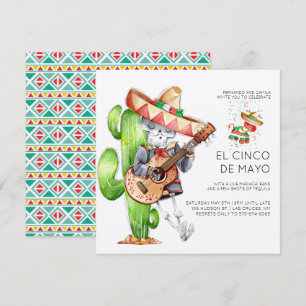 Convite de festas Cinco de Mayo