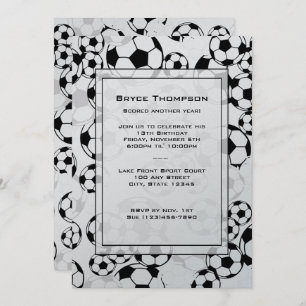 Convite de festas Clássico do Futebol