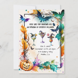 Convite de festas Cocktail de Halloween