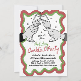 Convite de festas Cocktail de Natal