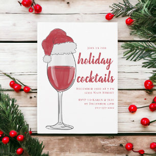 Convite de festas Cocktail Natal