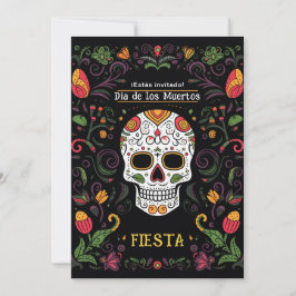 💀 🎉 Convite de festas Colorida Día de Muertos