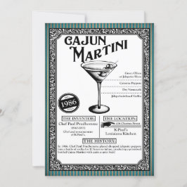 Convite de festas coquetel - Leitura da descrição