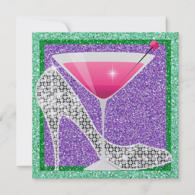 Convite de festas coquetel por SRF (Frente)