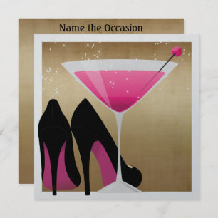 Convite de festas coquetel por SRF