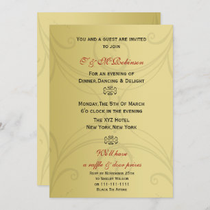 Convite de festas corporativo elegante