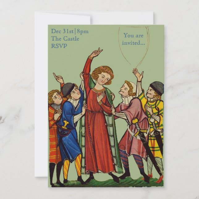 Convite de festas - customizável (Frente)