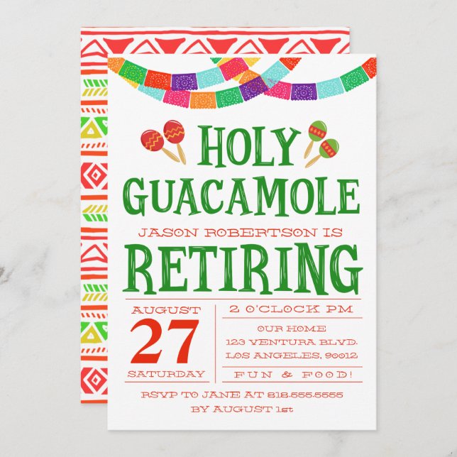 CONVITE DE FESTAS DA APOSENTADORIA DA GRADUAÇÃO (Frente/Verso)