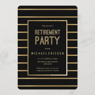 Convite de festas da aposentadoria - personalize,