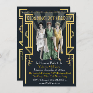 Convite de festas da Arte Deco 20