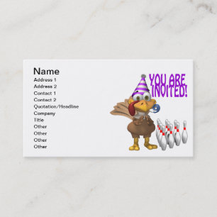 Convite de festas da boliche