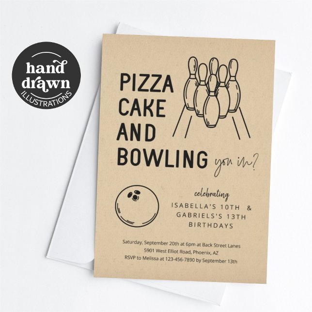 Convite de festas da Boliche sibilante (Criador carregado)