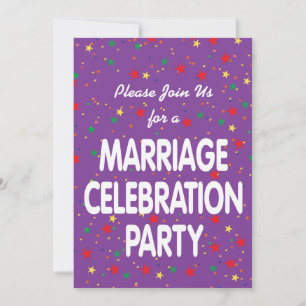 Convite de festas da celebração do casamento