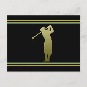 Convite de festas da excursão do golfe