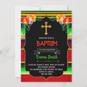 Convite de festas da festa do baptismo