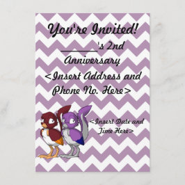 Convite de festas da junção do pássaro do