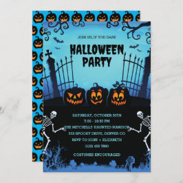 Convite de festas da Noite de Halloween