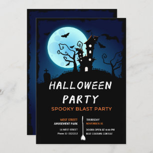 Convite de festas da Noite de Halloween
