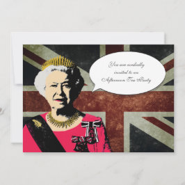 Convite de festas da Rainha Elizabeth Tea