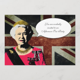 Convite de festas da Rainha Elizabeth Tea