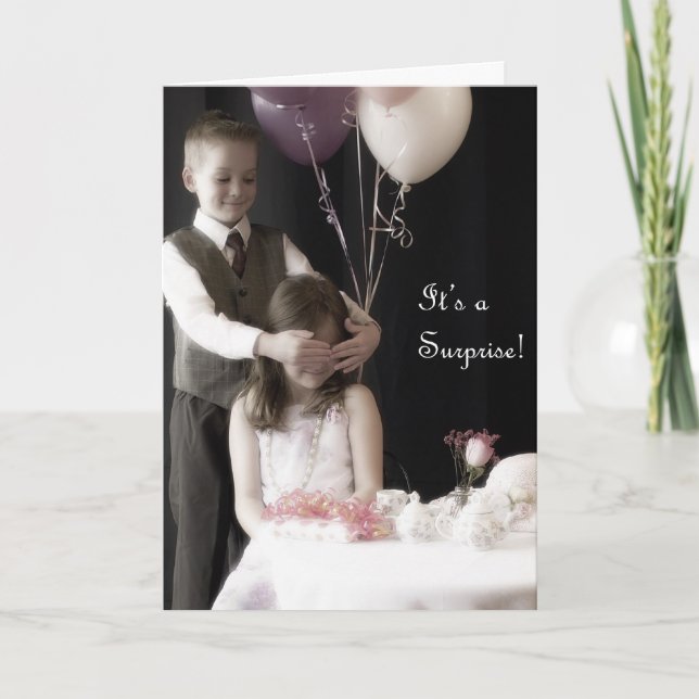 Convite de festas da surpresa (Frente)