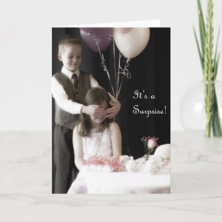 Convite de festas da surpresa