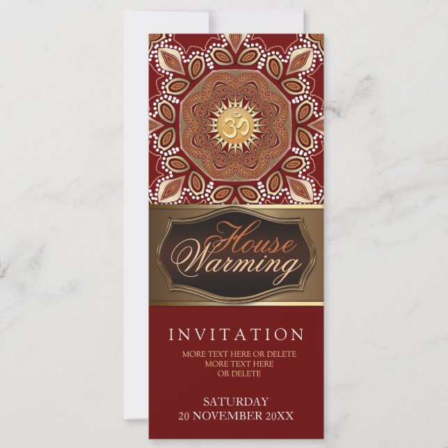 Convite de festas Da Terra Que Aquece A Casa (Frente)