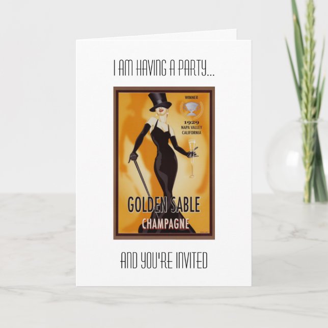 Convite de festas da véspera de ano novo (Frente)