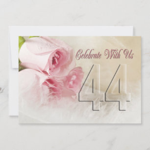 convite de festas de 44 anos