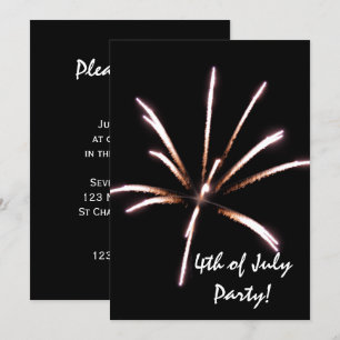 Convite de festas de 4 de julho