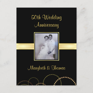 convite de festas de 50 anos - Foto opcional